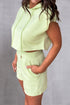 'Alina' Textured Hoodie and Shorts Set - Celes Fashion
